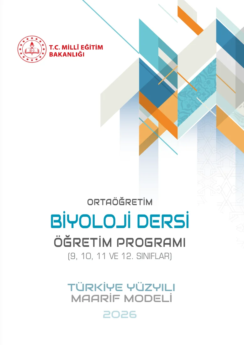 Türkiye Yüzyılı Maarif Modeli Ortaöğretim Biyoloji Dersi Öğretim Programı-2026 (9, 10, 11 ve 12.Sınıflar) — ilk sayfa önizlemesi