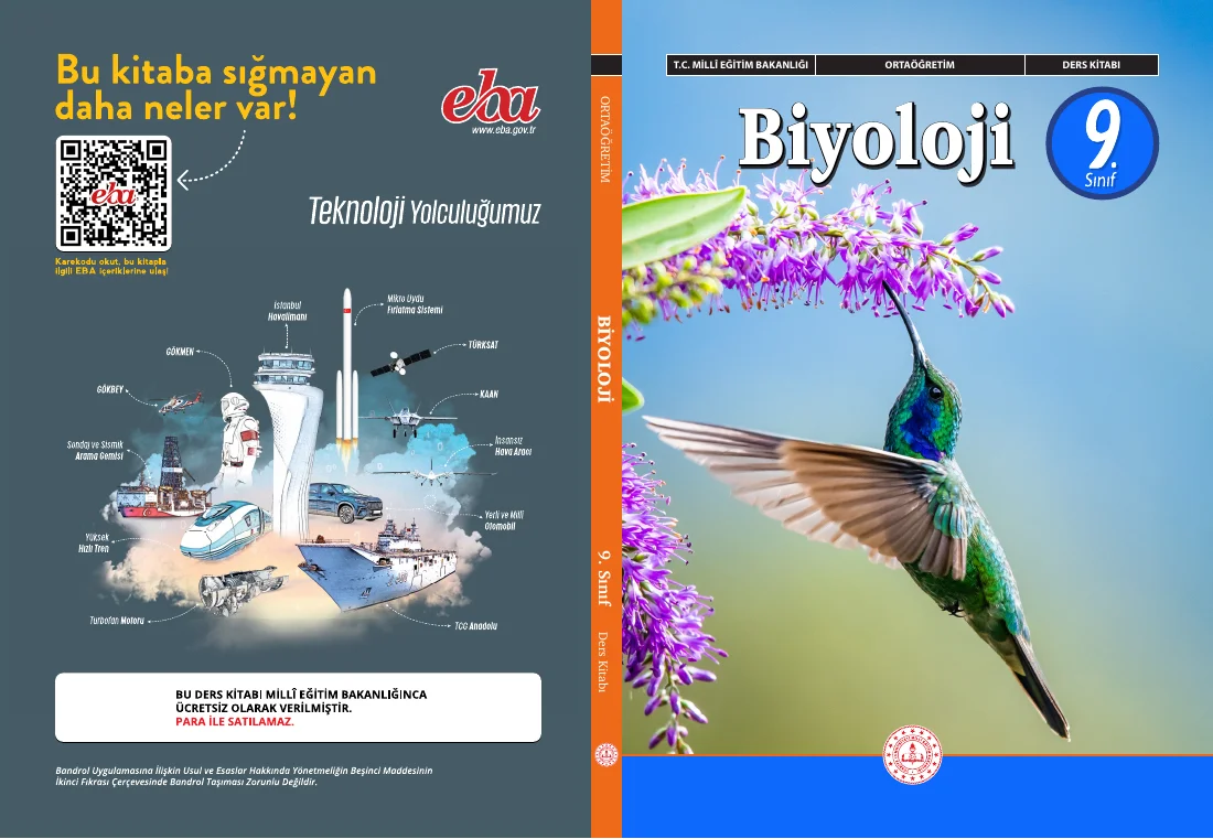 9.Sınıf Maarif Modeli Biyoloji Kitabı — ilk sayfa önizlemesi