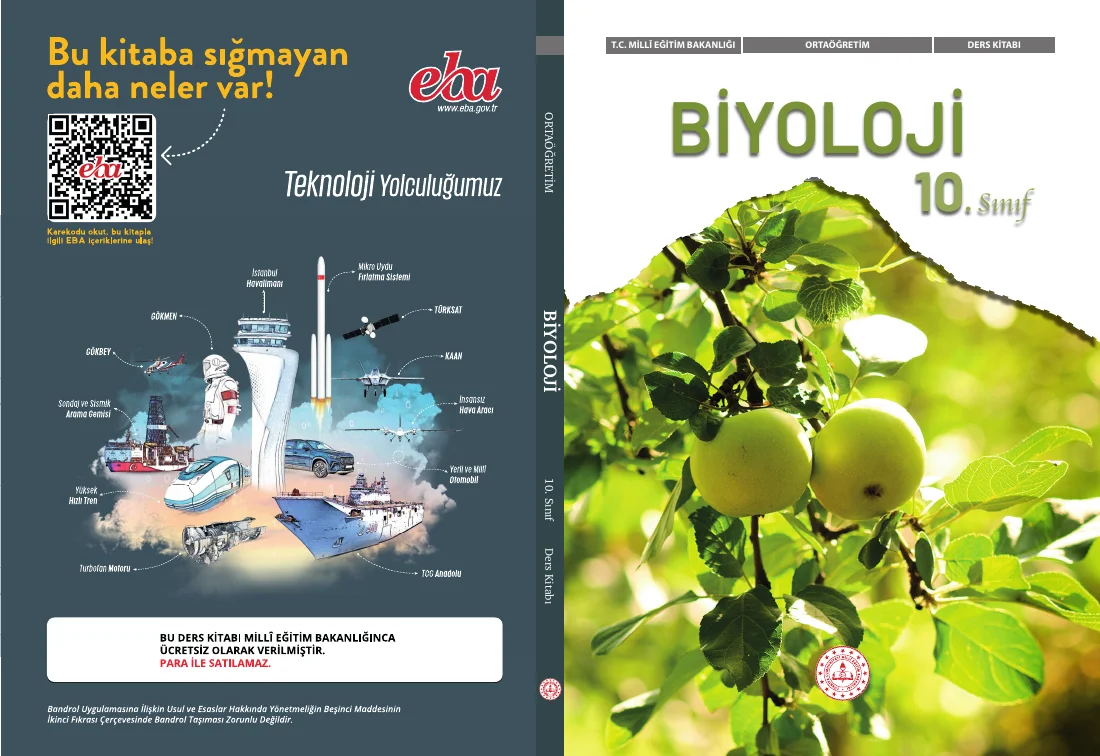 10.Sınıf Maarif Modeli Biyoloji Kitabı — ilk sayfa önizlemesi